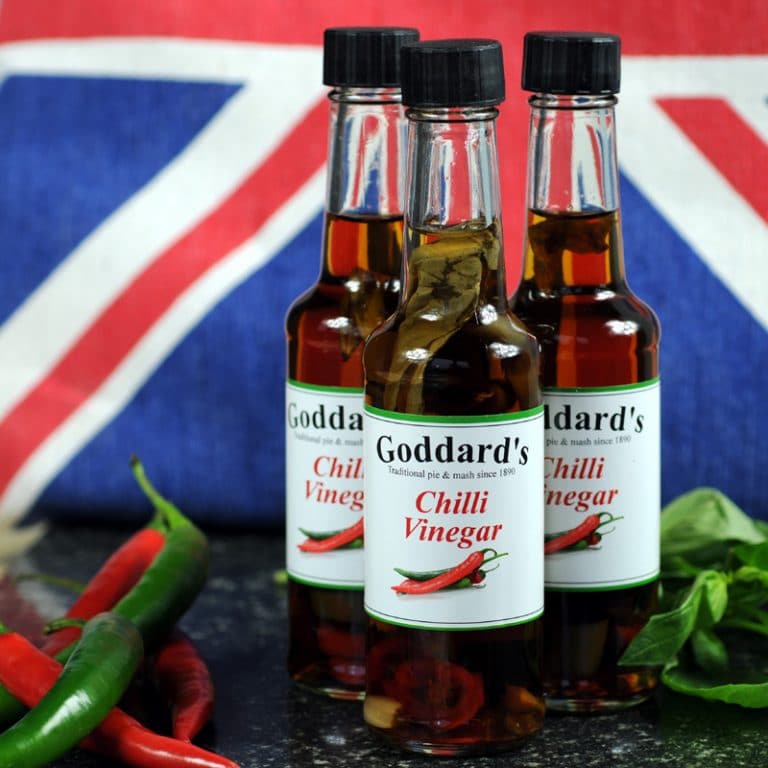 Chilli Vinegar Our chili vinegar is perfect with pie mash & liquor