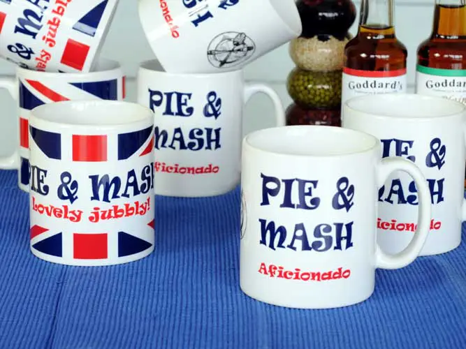 New pie and mash mugs